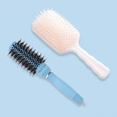 Urbane Home Hair Brush | Bristles Brush | Hair Brush with Paddle | Sharp Hair Brush for Woman | Suitable For All Hair Types | TGX5232-XH45BGE | Ice Blue & Beige